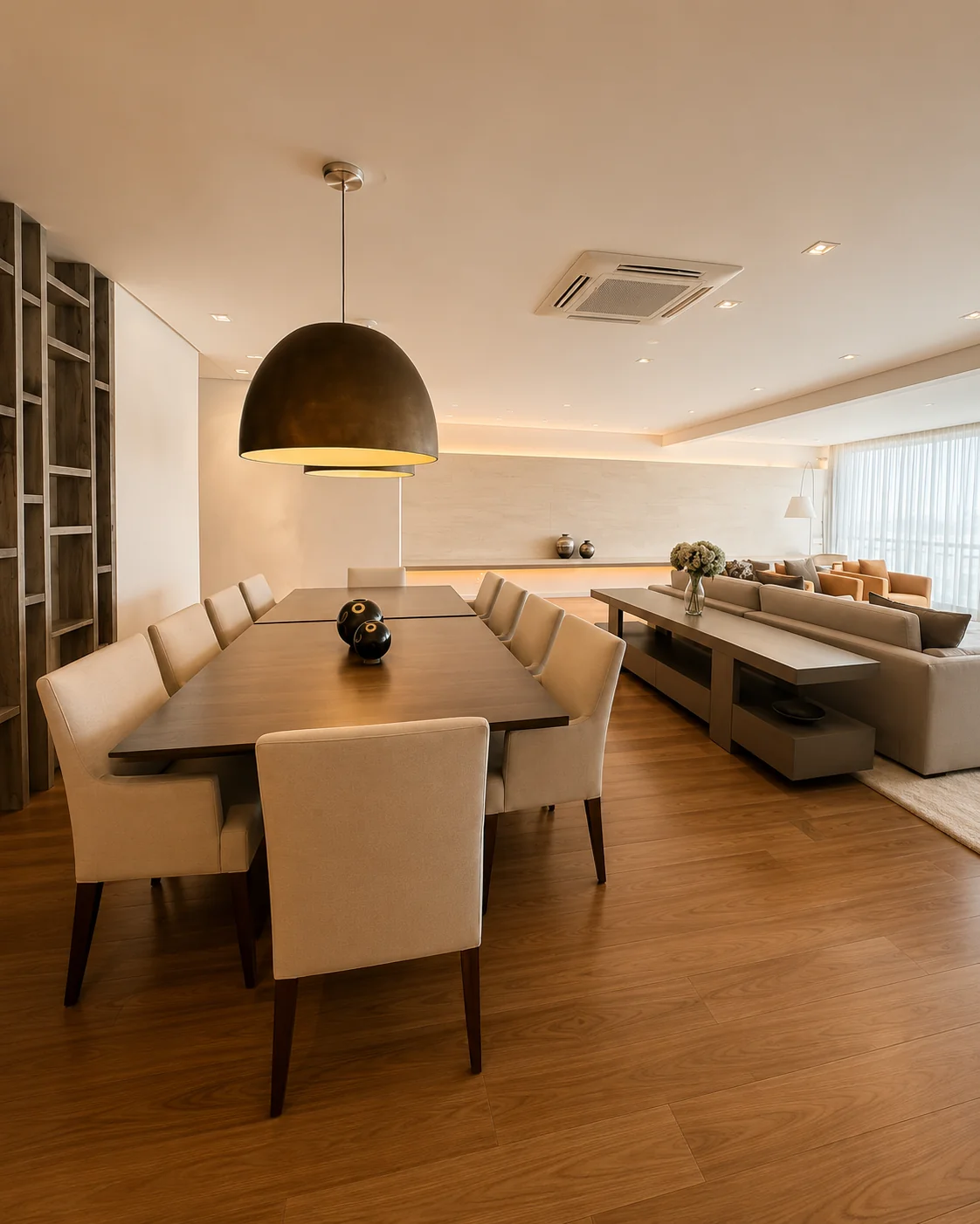 Sala de jantar integrada